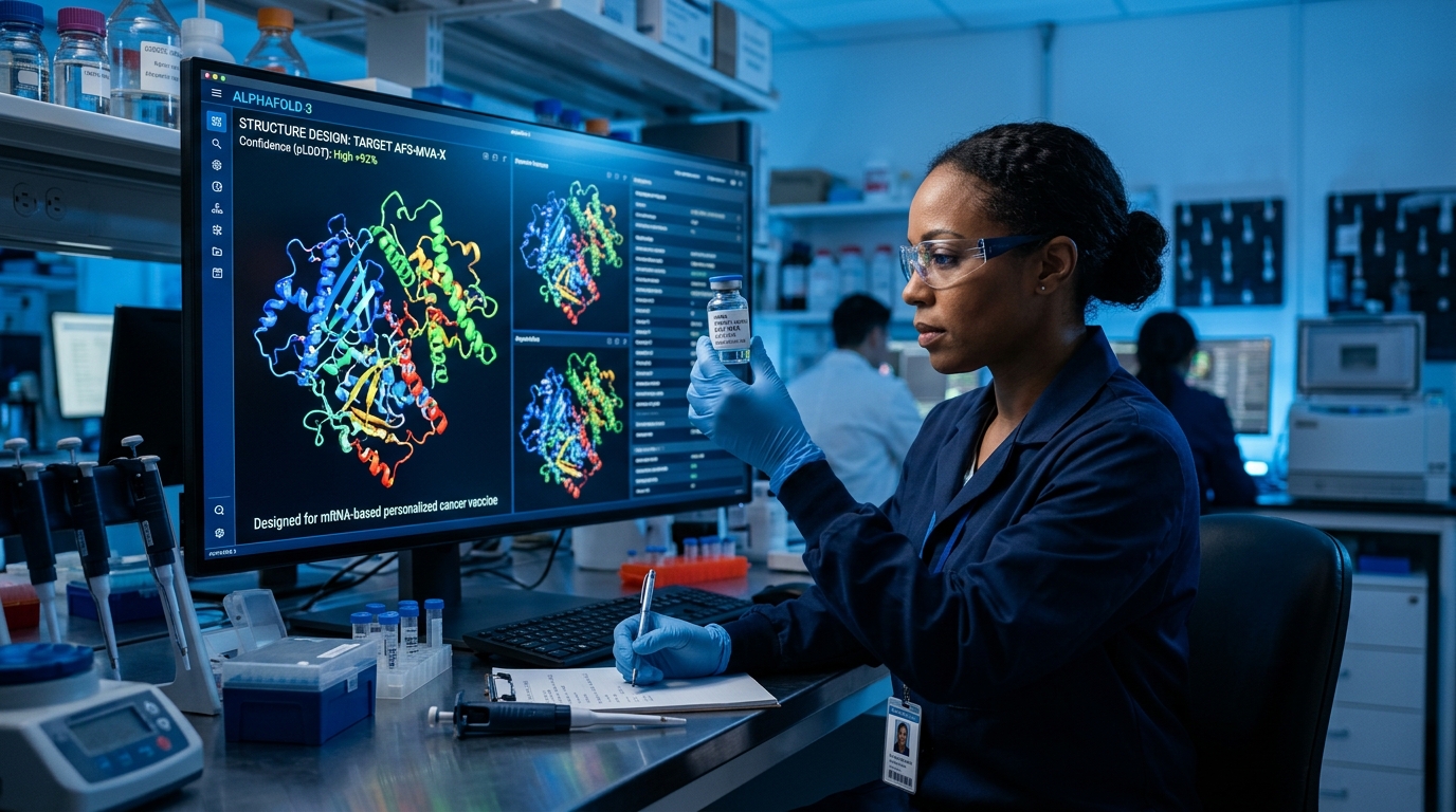 Illumina yeni nesil DNA dizileyicisi ve DeepMind PrimateAI-3D genetik varyant analiz ekranı