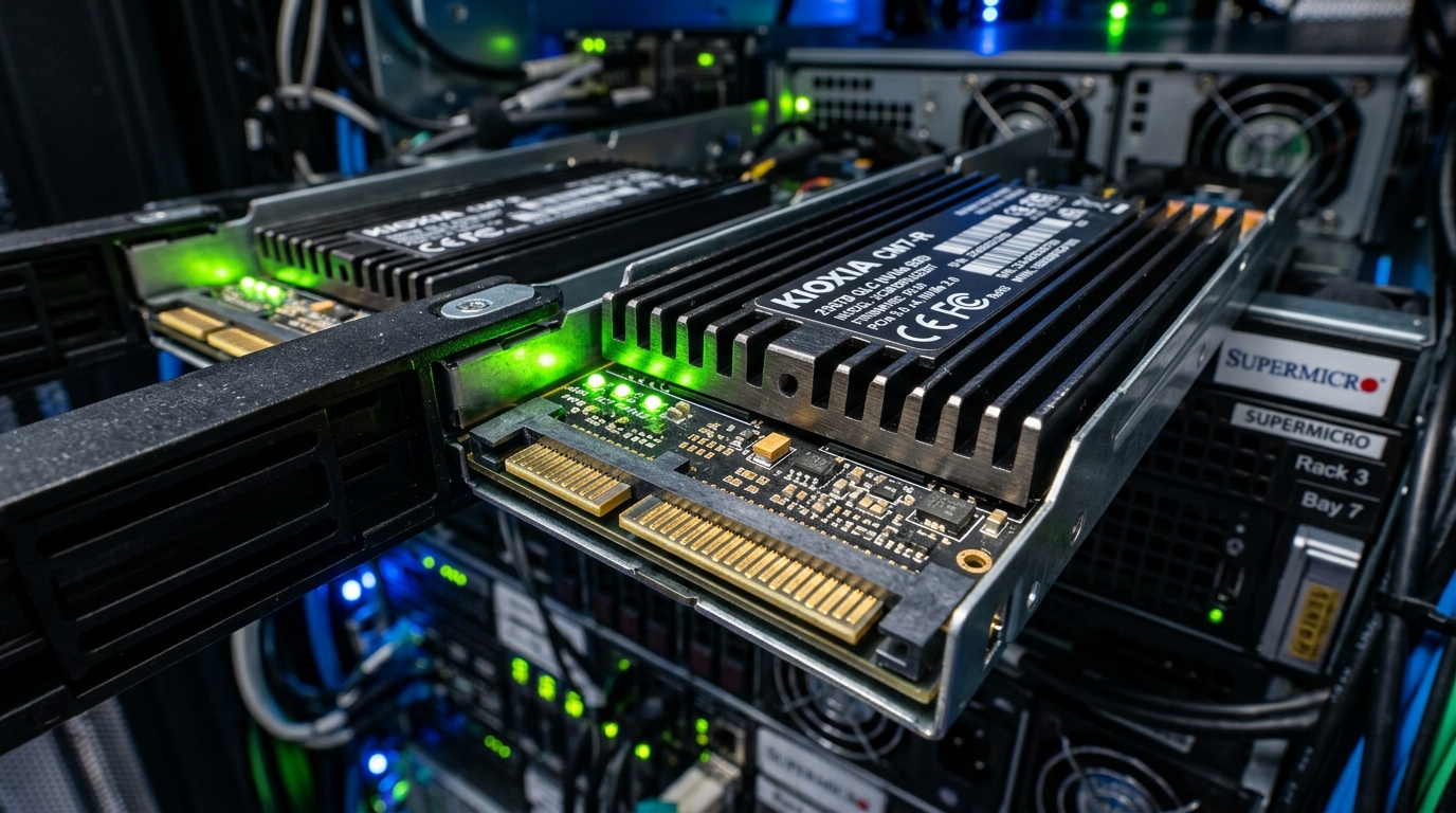 Intel Foundry temiz odasında Intel 18A silikon plakası ve RibbonFET transistör mikroyapısı