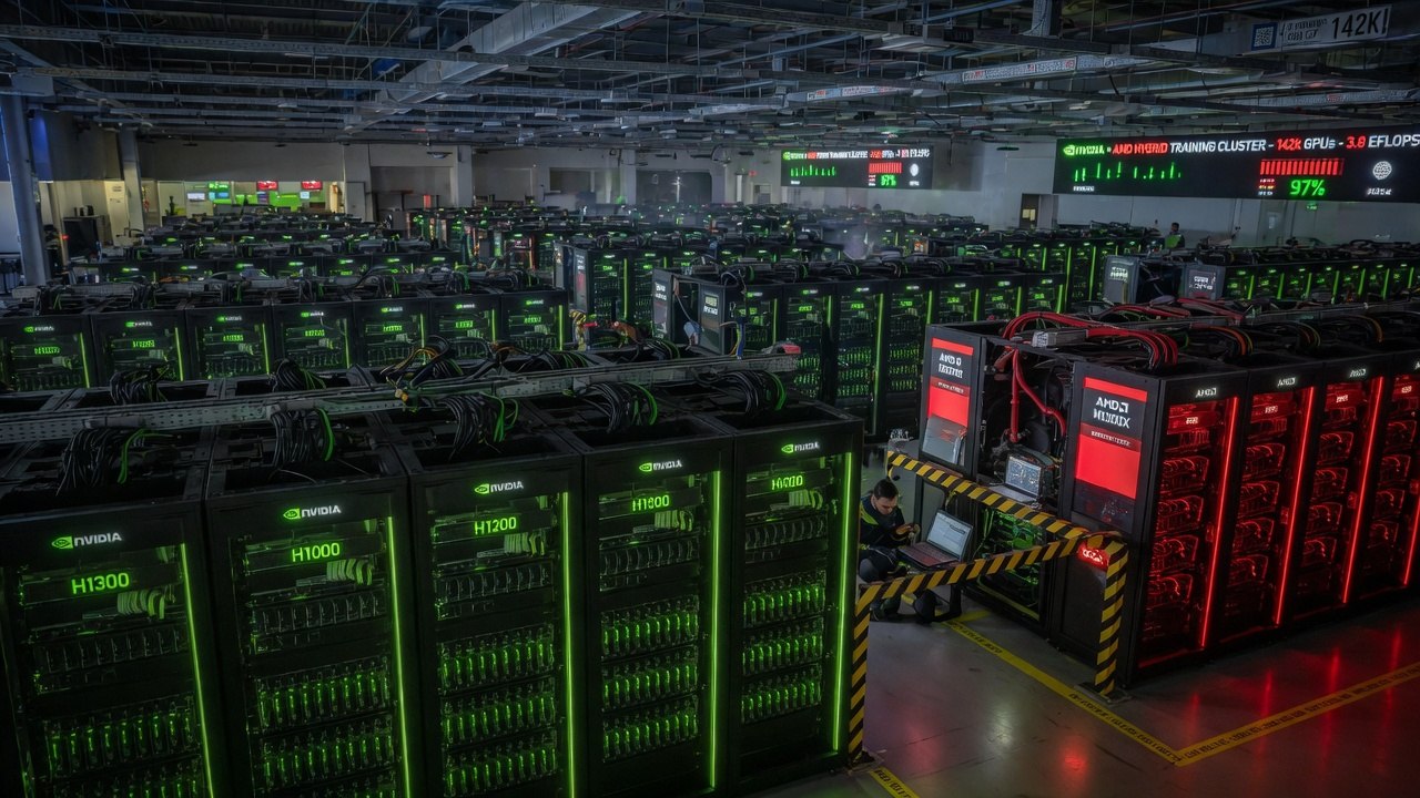 GPU hızlandırıcılı süperbilgisayar salonu