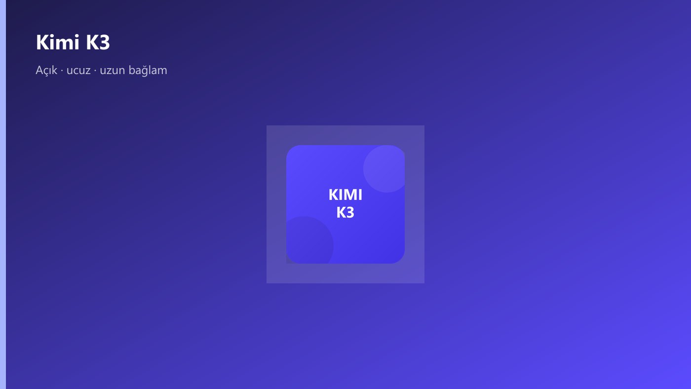Kimi K3 marka kartı